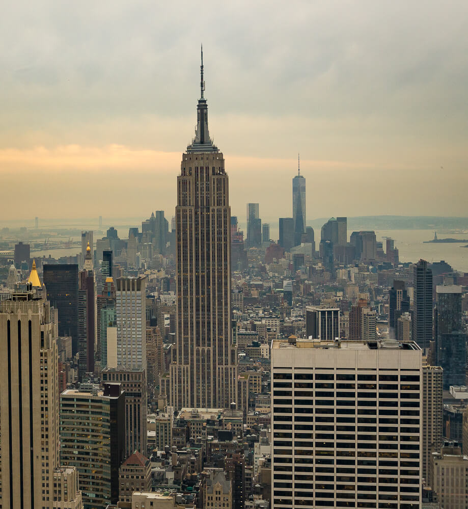 NY skyline from the Rockefeller